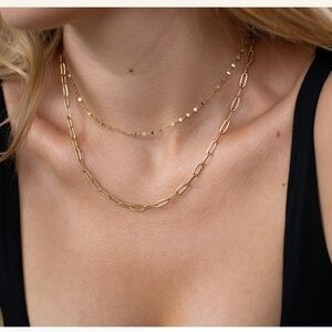 Gold Layering Necklace Full Gift